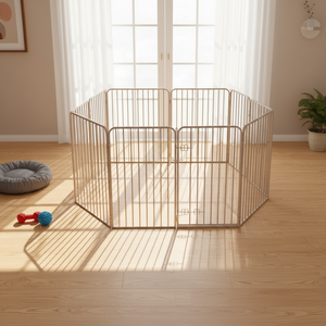Heavy-Duty Collapsible Dog Solid Simple Breathable Exercise Pen Powder-Coated High Quality Durable <strong>Pet</strong> Fence Large Movable <strong>Run</strong> - Product Image 6