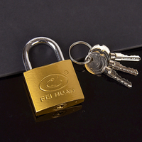 Cadenas en fer robuste avec clé, anse en acier trempé pour remise extérieure, garage et porte