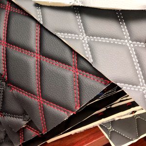 Faux <span class=keywords><strong>cuir</strong></span> PVC matelassé avec éponge de 6mm, bon marché, pour sièges de voiture, canapé - Product Image 2