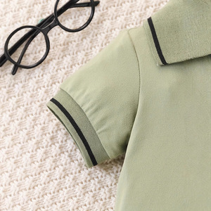 Set Comodo per Bambini in Tessuto Spazzolato Effetto Seta, con Camicia a Maniche Corte con Colletto e Bottoni e Pantaloncini - Product Image 4