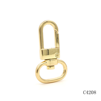 Mousqueton pivotant miniature en métal doré de qualité supérieure pour accessoires de maroquinerie