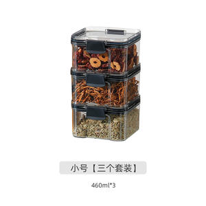 Contenedor de Alimentos de Plástico Rectangular de Taizhou, Caja de Almacenamiento de 460ml, 600ml, 900ml, 1300ml, 1800ml, Tipo Vertical para Granos, Cereales y Alimentos para Mascotas - Product Image 3