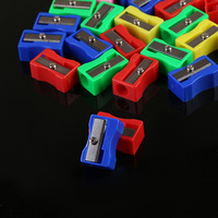Taille-crayon rectangulaire en plastique petit format, directement de l'usine, 641, fournitures scolaires pratiques