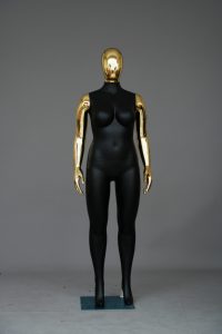 Maniquí Femenino <span class=keywords><strong>de</strong></span> Plástico Cromado <span class=keywords><strong>de</strong></span> Cuerpo Completo, Talla Grande, con Cabeza, Pechos <span class=keywords><strong>Grandes</strong></span> y Trasero Grande para Exhibición <span class=keywords><strong>de</strong></span> Ropa - Product Image 2