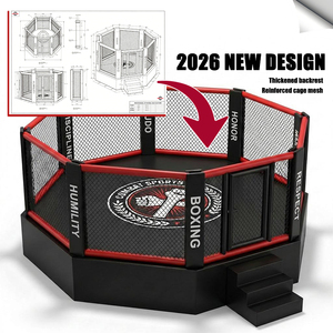 Octogone de combat MMA personnalisé 2026 – Nouvelle <span class=keywords><strong>cage</strong></span> de compétition <span class=keywords><strong>UFC</strong></span> à plateforme haute pour la boxe et le MMA - Product Image 3
