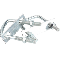 Collier de serrage en U robuste en acier inoxydable 304 et acier au carbone, support de tuyau à angle droit, fixation de tube pour l'industrie générale