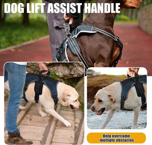 Harnais pour chien personnalisé anti-fuite avec poignée de levage sans traction harnais pour animaux de compagnie gilet de soutien réglable l gilet harnais réfléchissant pour chien - Product Image 3