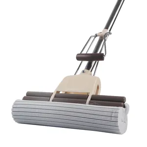 38cm Removable And Machine Washable PVA Sponge Mop Conveniently Removes Excess Water With Ease