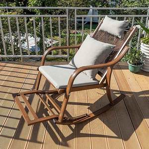 Modern dayanıklı özelleştirilebilir açık alüminyum alaşım sallanan Recliner sandalye ev eğlence yemek otel parkı Villa balkon avlu - Product Image 2