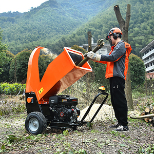 Kesen 15HP <b>Gasoline</b> Powered Movable Wood Chipper Drum Chipping Forestry Home Use Tree & Garden Shredder High Power Tree Crusher - Product Image 6