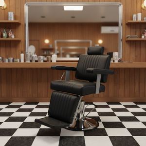 Sillón de Peluquería Profesional 2026, Semi-Reclinable, Ajustable, de Cuero Sintético, Resistente, Diseño Moderno de Alta Gama - Product Image 2
