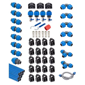 Components Comeback 1 Inch 90 FT Compressed Air Piping Piece High CFM Flow Rate Blue Air Piping Kits And Single Components