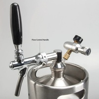Fût à bière artisanal SIR 3,6 L en acier inoxydable 304 avec option de logo personnalisé