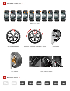 Équilibreuse de roues 3D auto-calibrante JA-B04, machine d'alignement de roues automatique par ordinateur, machine d'équilibrage de roues JA-B04 - Product Image 5
