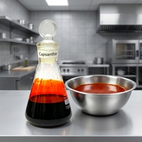 Oleorésine de Capsanthine de Haute Pureté (Extrait Végétal) Liquide Qualité Alimentaire Pigment à Résistance Lumineuse Supérieure pour Snacks, Tofu, Bouteille/Fût