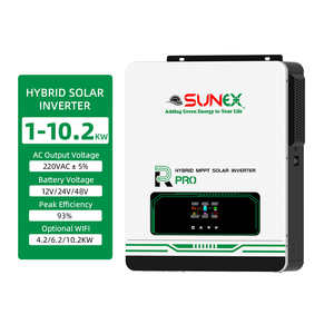 ระบบไฮบริดออฟกริด Sunex 6.2kw 10.2kw 48v 1kw 2kw 3kw 12v 4.2kw 24v พลังงานแสงอาทิตย์สำหรับใช้ในบ้าน SUX-PRO 1KW - 10.2KW Sunex Hybrid - Product Image 1
