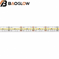 Tira de LED de Alta Densidad de 2.5cm Cortable, 240 LED/M, DC24V, 18W/M, 10mm, PCB de Cobre-Aluminio 18/75, Ra85, Flexible, para Interiores