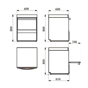 Lave-vaisselle automatique pour hôtel, restaurant, cuisine industrielle, en acier inoxydable, électrique, autoportant - Product Image 2