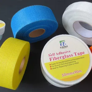 Zelfklevende Fiber Glas Mesh Tape Leverancier Handel Assurance/Eps Glasvezel Gaas/Cement Zelfklevende Fiber Glas Gaas Tape