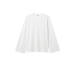 Camiseta de Manga Larga para Mujer, de Algodón, Estilo Jersey Sencillo, Transpirable, Informal, Básica, Lisa, Tallas XS a 5XL - Product Image 1