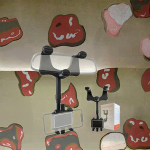 ที่ยึดโทรศัพท์มือถือแบบยืดหดได้สำหรับกระจกมองหลังรถยนต์ 360 องศา พร้อมขาตั้งหมุนปรับได้ ที่ยึด GPS แบบยืดหดได้ ตัวยึดในรถยนต์ที่มั่นคง - Product Image 3