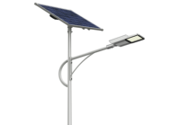Lampe solaire LED de rue 85W avec verre trempé et panneau solaire 160W, entretien sans outil