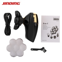 Rasoir électrique multifonction pour homme, rechargeable par USB, avec sept lames, brosse pour crâne chauve et tondeuse à poils de nez