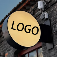 Boîte lumineuse de style marque de bière - Panneau publicitaire créatif