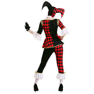 Disfraz de payaso horrible para hombres y mujeres de Halloween feo asesino criminal payaso de circo vestido de lujo - Product Image 2