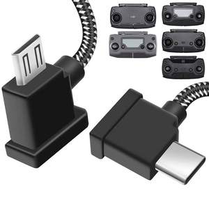 Câble de télécommande Micro vers USB C Accessoires de cordon de données OTG à 90 degrés pour drone <span class=keywords><strong>DJI</strong></span> - Product Image 1