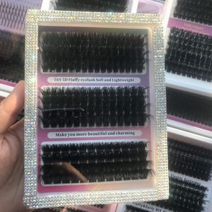 Boîte de rangement <span class=keywords><strong>portable</strong></span> à compartiments indépendants pour cils en grappe Spike Cluster, facile à transporter et à utiliser, idéale pour les amateurs de beauté et la collection quotidienne - Product Image 1