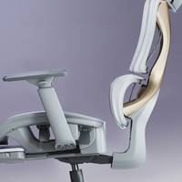 Chaise de bureau ergonomique adaptative Chaise élévatrice inclinable à 135 degrés Chaise d'ordinateur de luxe avec accoudoir 3D Appui-tête