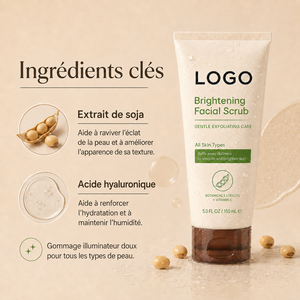 Exfoliante Facial Natural para la Piel, Unifica el Tono de la Piel, Textura Suave, Ácido Hialurónico, Extracto de Soya, Para Todo Tipo de Piel - Product Image 6