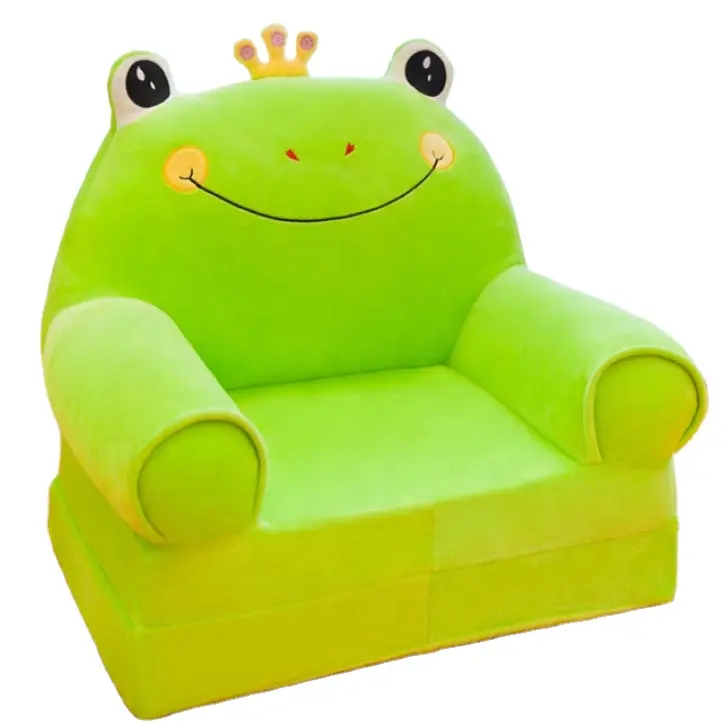 Pluche 3 Layer Opvouwbare Kinderen Cartoon Animal Soft Sofa Stoel Voor Kinderen