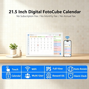 Calendrier mural numérique à rotation automatique avec écran tactile IPS de 21,5 pouces, 32 Go, HD, fonction horloge, directement de l'usine - Product Image 2