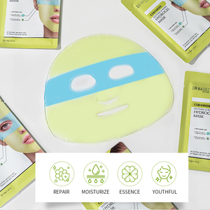 Masque facial en hydrogel complet pour le visage <span class=keywords><strong>DR</strong></span> RASHEL 33g*12pcs, réparation de la peau sèche et abîmée, céramide apaisant et réparateur - Product Image 3
