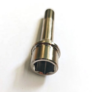 Perno de Rueda de Titanio Gr5 M14x1.5x28mm, <span class=keywords><strong>Tornillo</strong></span> de Cubo de Titanio Ligero de Alta Resistencia con Asiento Cónico Hexagonal - Product Image 2