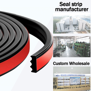 <span class=keywords><strong>Joint</strong></span> d'étanchéité en caoutchouc mousse côtelé rectangulaire de qualité supérieure 10M/33Ft avec support adhésif 3M pour services de moulage/découpe/soudage de portières de voiture - Product Image 1