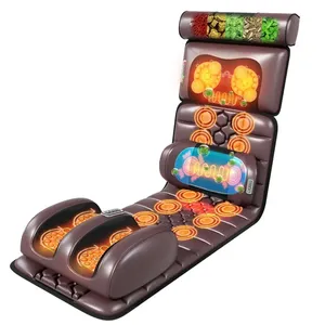 <span class=keywords><strong>Coussin</strong></span> de massage cervical et lombaire intelligent avec chauffage <span class=keywords><strong>électrique</strong></span>, tapis de massage multifonctionnel pour la maison et le bureau, <span class=keywords><strong>coussin</strong></span> de siège pour soulager le dos - Product Image 1