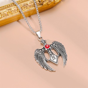 <span class=keywords><strong>Collana</strong></span> <span class=keywords><strong>con</strong></span> Croce in Acciaio Inossidabile Resistente allo Sbiadimento, <span class=keywords><strong>Ciondolo</strong></span> Trendy Gotico a <span class=keywords><strong>Dente</strong></span> di Lupo Hip-hop per Uomo, <span class=keywords><strong>Ciondolo</strong></span> Trendy a Forma di Ali e Teschio - Product Image 6