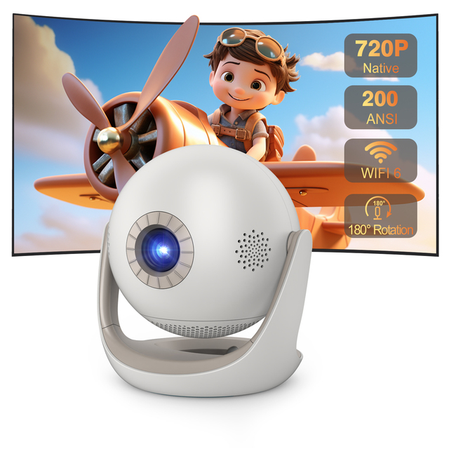 CRE O1 Mini LED Portable Projector Android OS 4K Ready HIFI Stereo Built-in Speakers 3000 Lumens Pocketable for Business