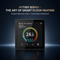 Termostato Inteligente WiFi con Pantalla Táctil TFT a Color de 2.8 Pulgadas para Calefacción por Suelo Radiante y Caldera de Gas, Compatible con Matter/Alexa/Google, 16A/3A - Hysen OEM/ODM