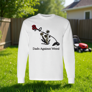 T-shirt à manches longues Dads Against Weed pour la fête des pères, jardinage, tonte de la pelouse - Product Image 3