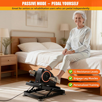 Mini vélo d'exercice électrique motorisé pour personnes âgées, mode actif/passif pour les bras et les jambes, pédalier de rééducation pour utilisation au lit