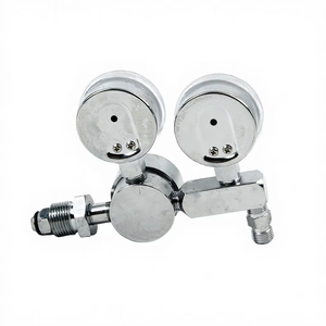 Régulateur de débit et de pression pour bouteille d'oxygène médical CGA992 double jauge, durable - Product Image 6