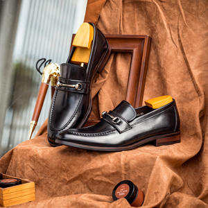 Chaussures Oxford en cuir véritable italien de luxe personnalisées 2026, antidérapantes, décontractées, pour hommes, toutes saisons - Product Image 3