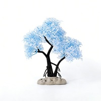 Décorations et ornements pour aquarium Lulu, flocon de neige simulé, pin rose d'accueil, modèle de plante en pot 389 #