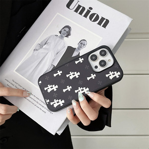 Cover Morbida per <span class=keywords><strong>iPhone</strong></span> 17, Design a Specchio 3D Trendy <span class=keywords><strong>con</strong></span> Croce Cromata, Custodia per <span class=keywords><strong>iPhone</strong></span> 16 15 14 Pro Max Heart <span class=keywords><strong>13</strong></span> Plus - Product Image 4