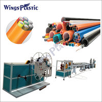 Cable de HDPE de plástico, protector de cable de microconducto, máquina de fabricación de extrusión, línea de producción de extrusora de microconductos de soplado de cable óptico