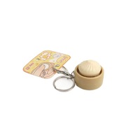 Cheap Dumpling Keychain Press Fidget Keycap Keychain Pendant with Switch Sound Relieve StressToy Pendant
